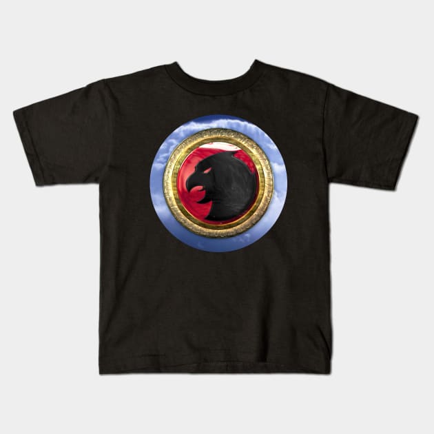 Hawk Shield Kids T-Shirt by NWJAY